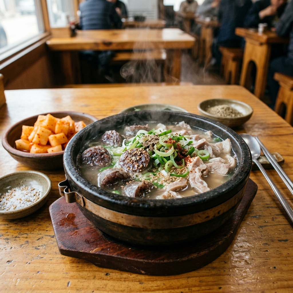 백암순대 중앙식당